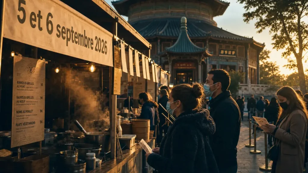 Asian street food festival 2025 : stands au parvis de la Grande Pagode, 5 et 6 septembre 2026