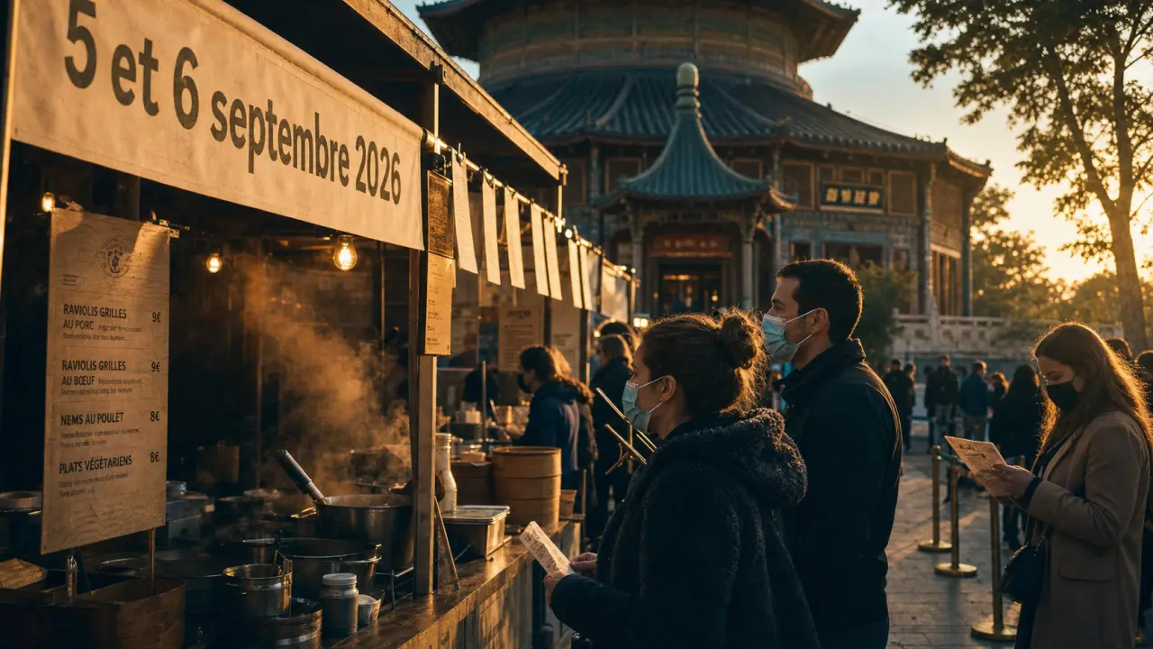 Asian street food festival 2025 : stands au parvis de la Grande Pagode, 5 et 6 septembre 2026