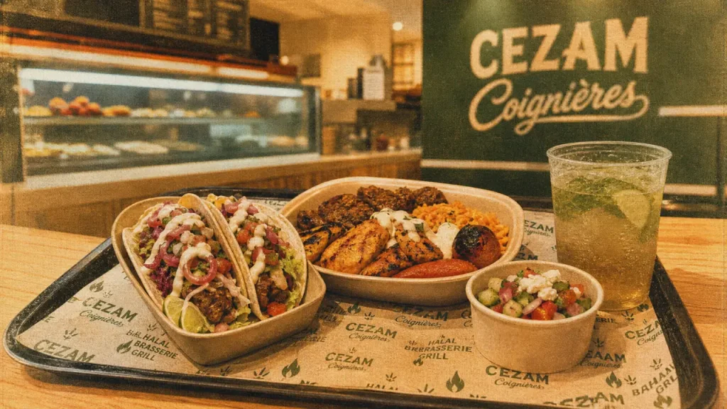 cezam coignieres : plats halal grill et tacos à emporter