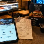 Food time sartrouville : livraison et halal, adresse sur smartphone