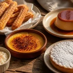Dessert espagnoles maison : churros, flan et crema catalana