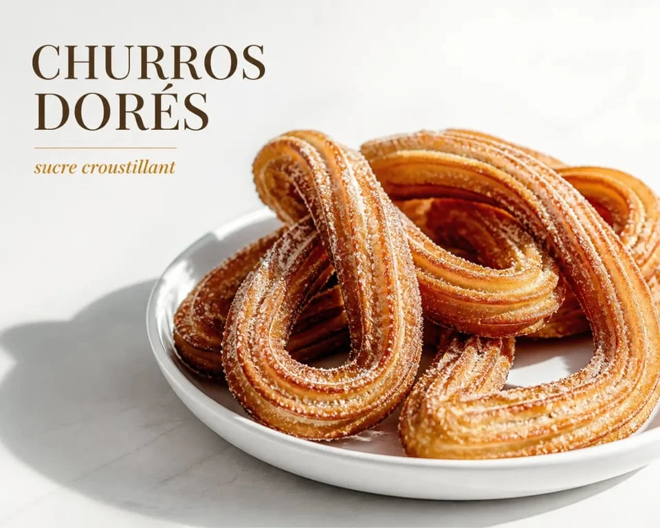 Véritable recette churros fête foraine : churros dorés, croustillants et saupoudrés de sucre