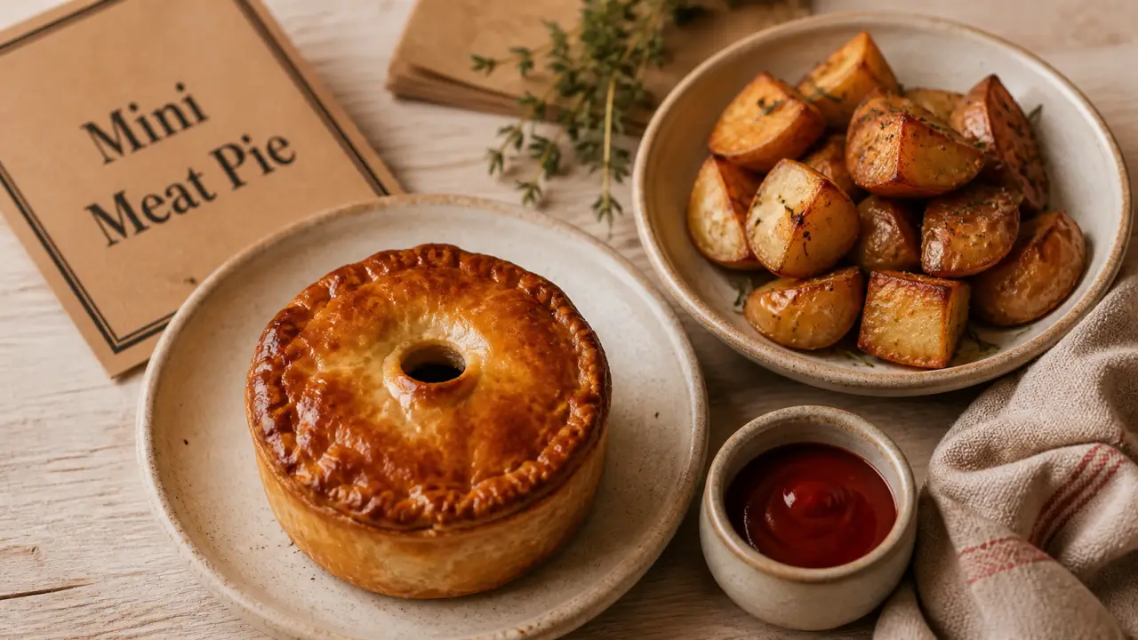 Plat australien : mini meat pie dorée