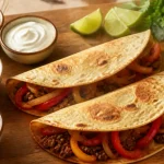 Recette fajitas viande hachée : tortillas chaudes et garniture