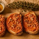 Recettes soubressade : pain grillé, soubressade et miel aux Baléares