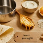Sauce fromagère O'Tacos recette, cheddar et mozzarella maison