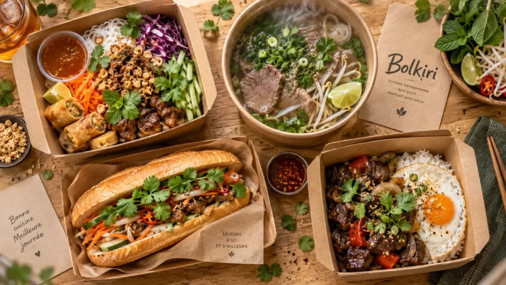 Bolkiri Asian Street Food : 6 minutes de préparation pour choisir entre Bo Bun, Bánh Mì et Phở