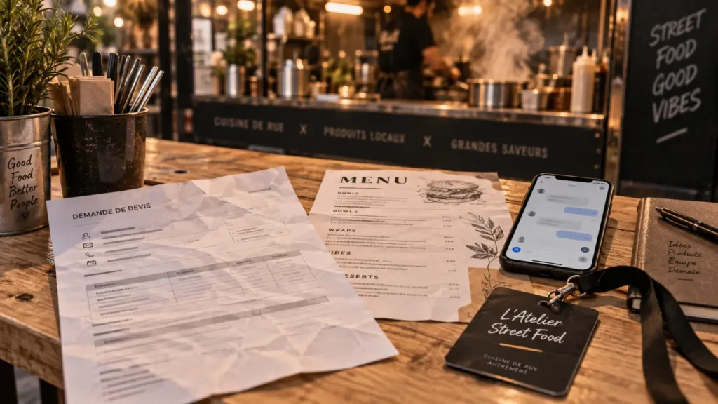 L’Atelier Street Food : 5 vérifications avant de demander un devis