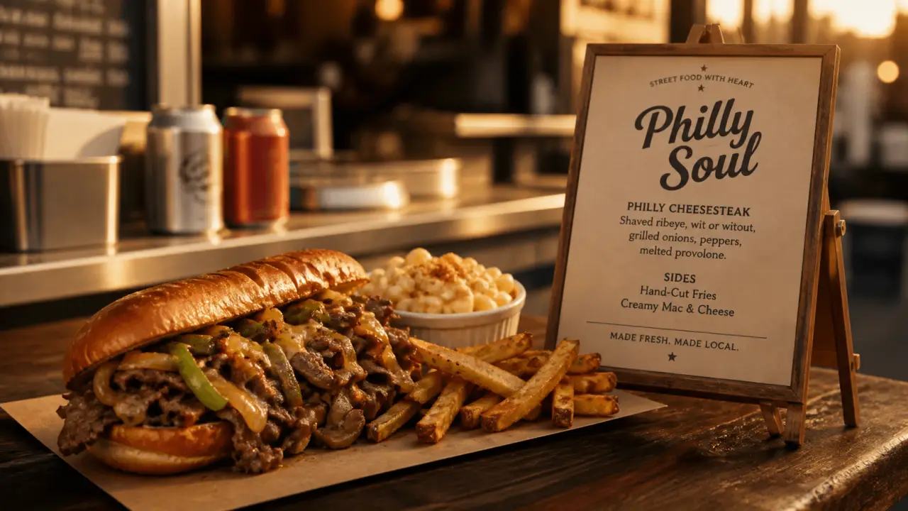 Philly soul street food américaine à Lyon : cheesesteak, frites maison et mac & cheese