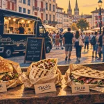 Street food bayonne : comptoir à emporter et food truck dans la rue