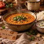 Food indien dal & raita, épices et piquant