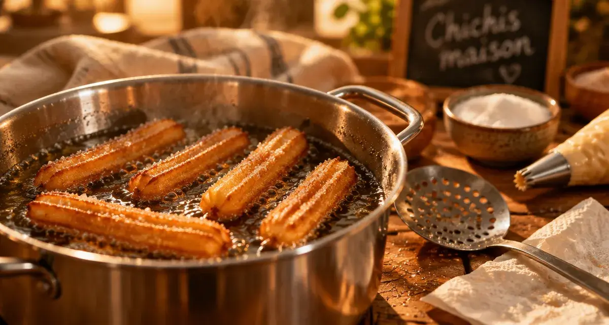 Recette pour les chichi maison : beignets frits dorés et croustillants